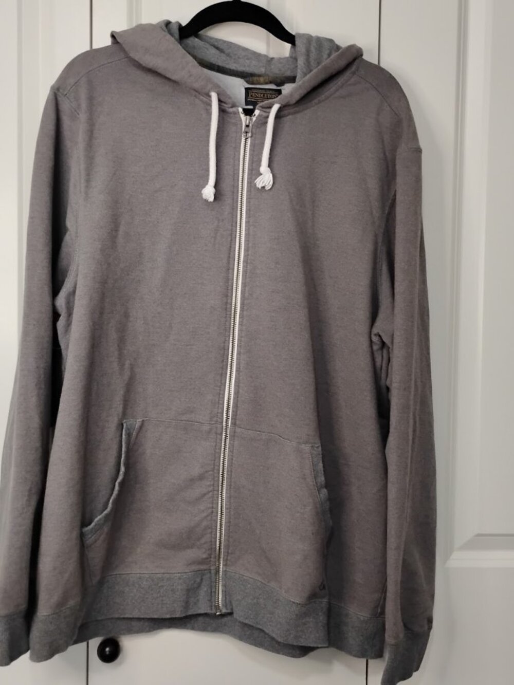 Pendleton Men's Gray Long Sleeve Pockets Full Zip Hoodie Size XL